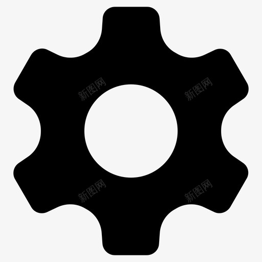 设置齿轮首选项图标svg_新图网 https://ixintu.com 设置 首选项 齿轮