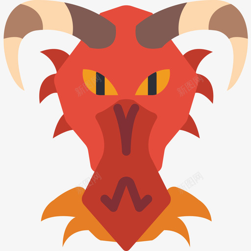 龙幻想11扁平图标svg_新图网 https://ixintu.com 幻想 扁平