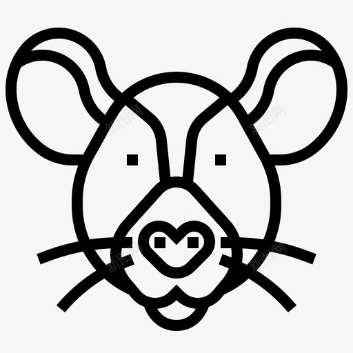 老鼠动物有害图标svg_新图网 https://ixintu.com 动物 啮齿 有害 标题 老鼠