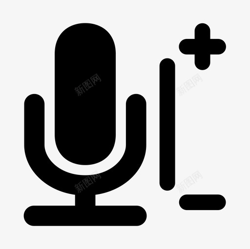 麦克风音乐唱歌图标svg_新图网 https://ixintu.com 唱歌 系统 音乐 音响 麦克风