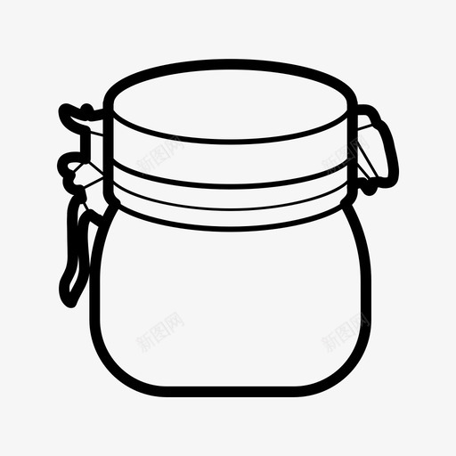 密封罐厨房图标svg_新图网 https://ixintu.com 厨房 密封
