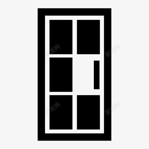 打开门导入图标svg_新图网 https://ixintu.com 加载 导入 打开