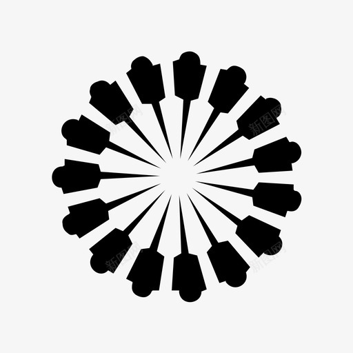 花美丽盛开图标svg_新图网 https://ixintu.com 盛开 美丽 花园 装饰品