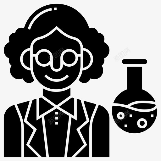 科学家化学博士图标svg_新图网 https://ixintu.com 1字形 化学 博士 实验室 研究 科学家 职业