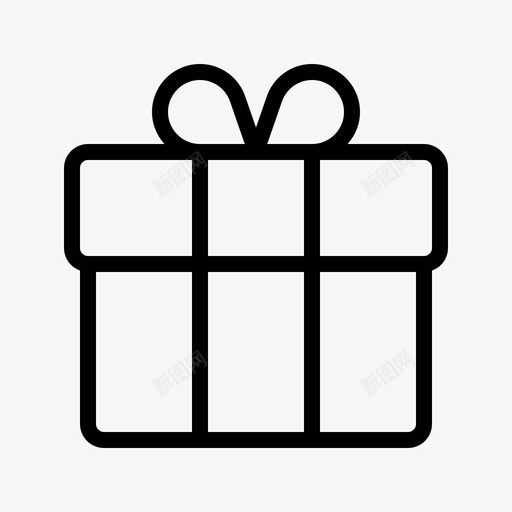 礼物生日盒子图标svg_新图网 https://ixintu.com 商店 圣诞节 概要 生日 盒子 礼物