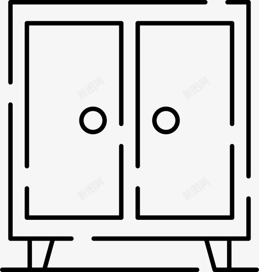 橱柜抽屉家具图标svg_新图网 https://ixintu.com 家具 抽屉 橱柜