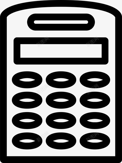计算器计算机数据图标svg_新图网 https://ixintu.com 数字 数学 数据 计算器 计算机