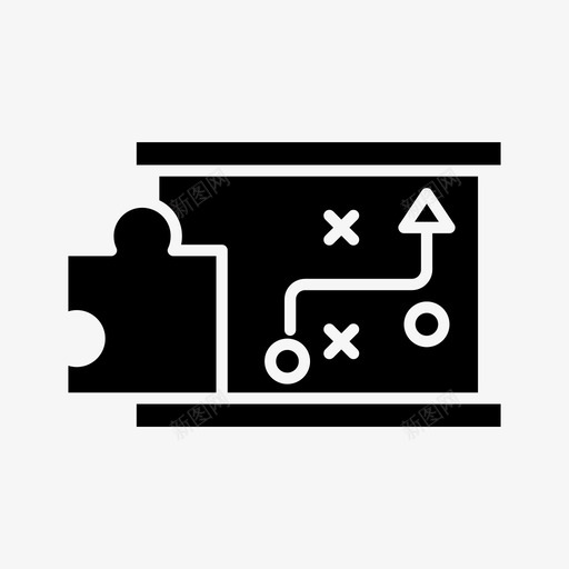 修正策略业务拼图块图标svg_新图网 https://ixintu.com 业务 修正 图块 拼图 来源 求解 策略