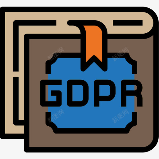 书籍gdpr12线性颜色图标svg_新图网 https://ixintu.com gdpr 书籍 线性 颜色