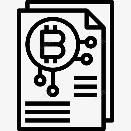 比特币区块链5线性图标svg_新图网 https://ixintu.com 区块 比特 线性