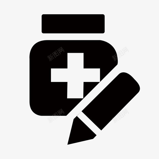 编辑药品svg_新图网 https://ixintu.com 编辑药品 图标制作模版 填充 扁平