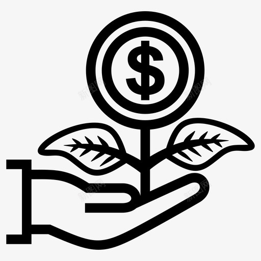投资商人金融图标svg_新图网 https://ixintu.com 商人 增长 投资 投资者 金融