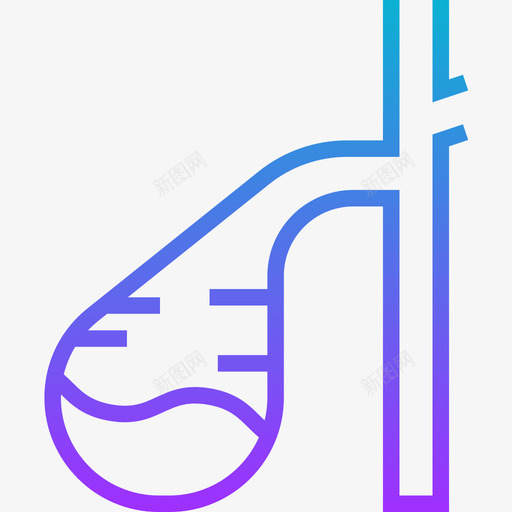 胆囊人体器官5梯度图标svg_新图网 https://ixintu.com 人体 器官 梯度 胆囊