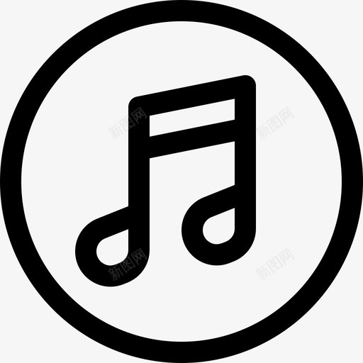 Itunes社交媒体徽标5线性图标svg_新图网 https://ixintu.com Itunes 媒体 徽标 社交 线性