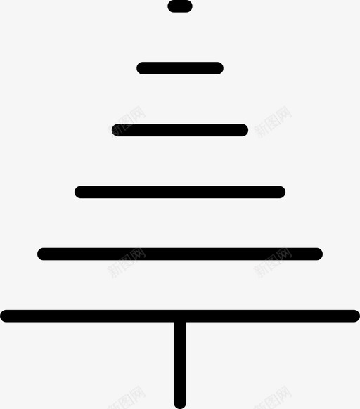 树圣诞树常青树图标svg_新图网 https://ixintu.com 圣诞树 常青树 松树 森林 野生动物