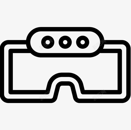 Vr眼镜Vr5线状图标svg_新图网 https://ixintu.com Vr5 Vr眼镜 线状