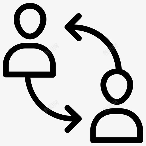 员工调动人力资源管理图标svg_新图网 https://ixintu.com 人力资源 员工 图标 客户关系 管理 调动 资源