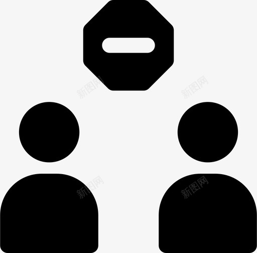 情侣街区朋友图标svg_新图网 https://ixintu.com 不可 关系 可用 填充 情侣 朋友 街区