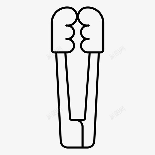 采购产品钳子烧烤实验室钳图标svg_新图网 https://ixintu.com 实验室钳 教育设备 烧烤 肉 采购产品钳子