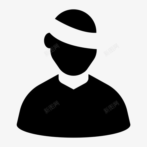 病人虐待受伤图标svg_新图网 https://ixintu.com 受伤 生病 病人 虐待