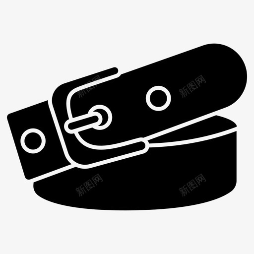 皮带配件衣服图标svg_新图网 https://ixintu.com 元素 时尚 皮带 衣服 配件