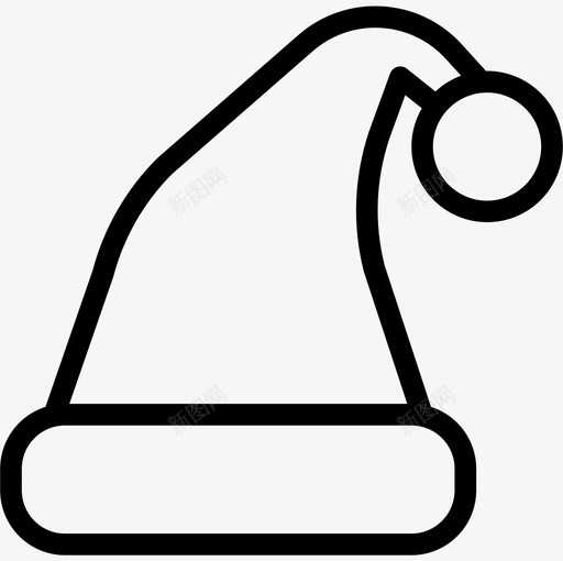 圣诞帽圣诞192直线型图标svg_新图网 https://ixintu.com 圣诞 直线 线型