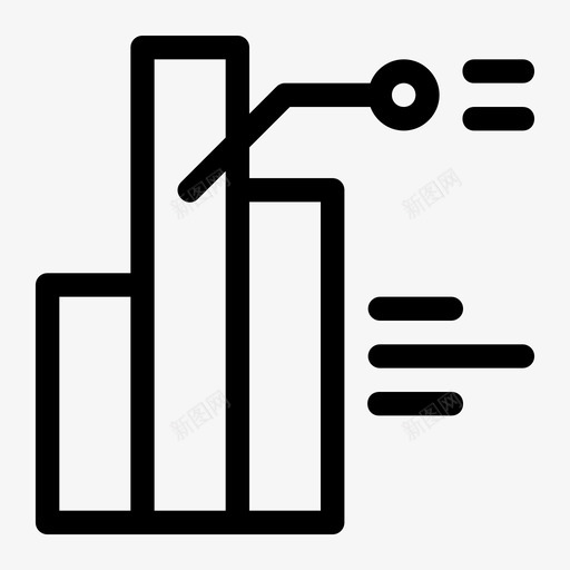 统计分析柱状图图标svg_新图网 https://ixintu.com 分析 商业 柱状图 统计 金融