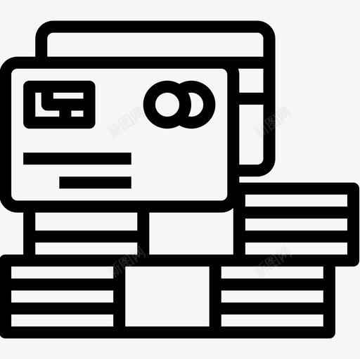 信用卡银行和金融20直拨图标svg_新图网 https://ixintu.com 信用卡 直拨 金融 银行