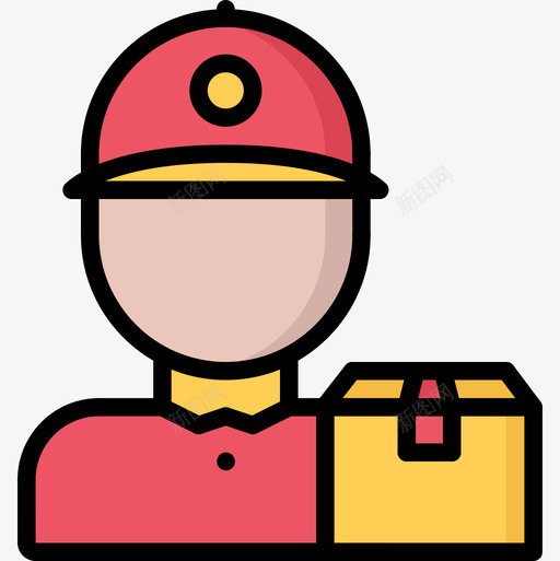 快递10号店彩色图标svg_新图网 https://ixintu.com 10号店 彩色 快递