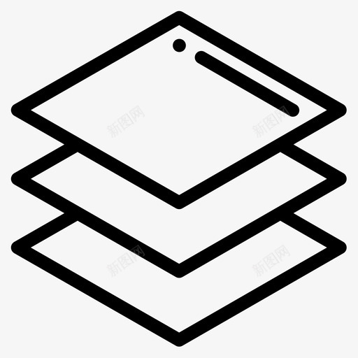 层网页113线性图标svg_新图网 https://ixintu.com 线性 网页设计
