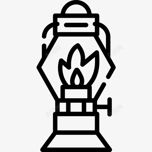 油灯园艺49直线型图标svg_新图网 https://ixintu.com 园艺 油灯 直线 线型