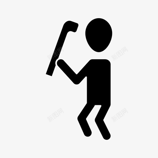 打棍武器图标svg_新图网 https://ixintu.com 打 棍 武器
