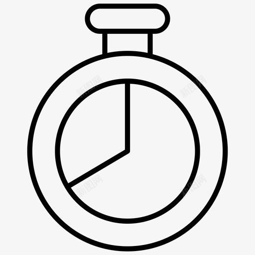 秒表计时器足球图标svg_新图网 https://ixintu.com 秒表 计时器 足球