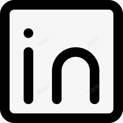 Linkedin社交媒体96直系图标svg_新图网 https://ixintu.com Linkedin 媒体 直系 社交