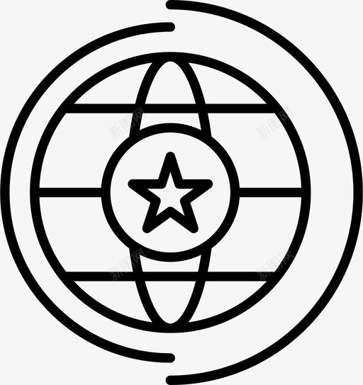 环球星空图标svg_新图网 https://ixintu.com 星空 环球
