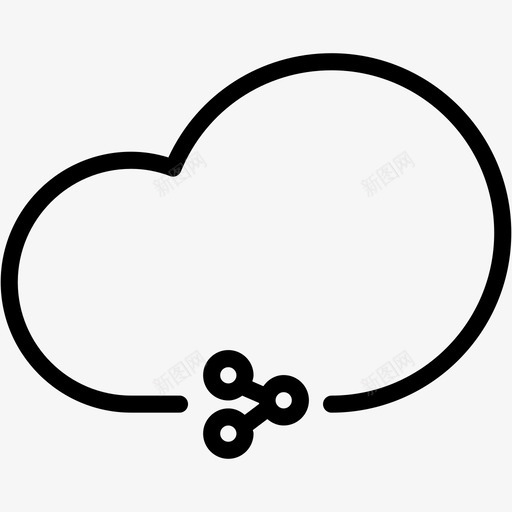 云共享共享存储图标svg_新图网 https://ixintu.com 共享 存储 服务器 网络