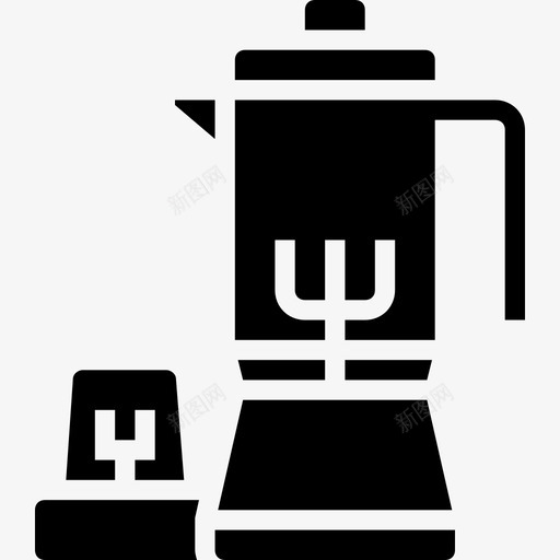 搅拌机厨房和炊具2实心图标svg_新图网 https://ixintu.com 厨房 实心 搅拌机 炊具