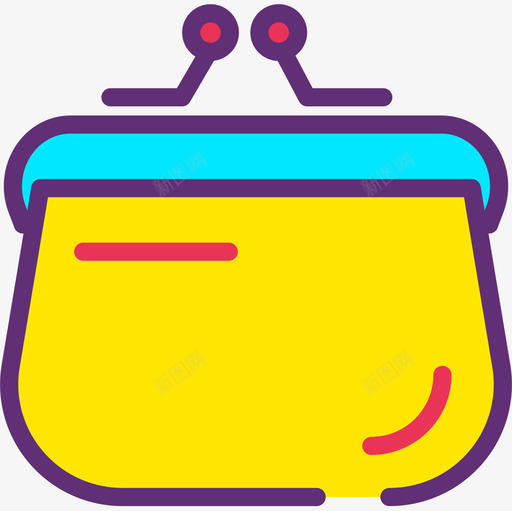 钱包时尚3附魔图标svg_新图网 https://ixintu.com 时尚3 钱包 附魔