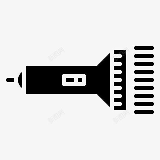 手电筒冒险设备图标svg_新图网 https://ixintu.com 冒险 手电筒 设备
