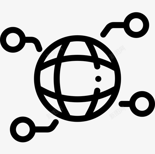全球分析15线性图标svg_新图网 https://ixintu.com 全球 分析15 线性