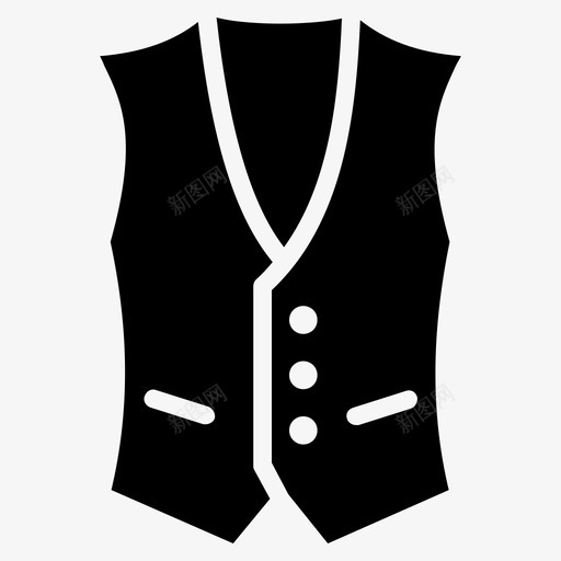 背心衣服时装图标svg_新图网 https://ixintu.com 时装 服装 背心 衣服