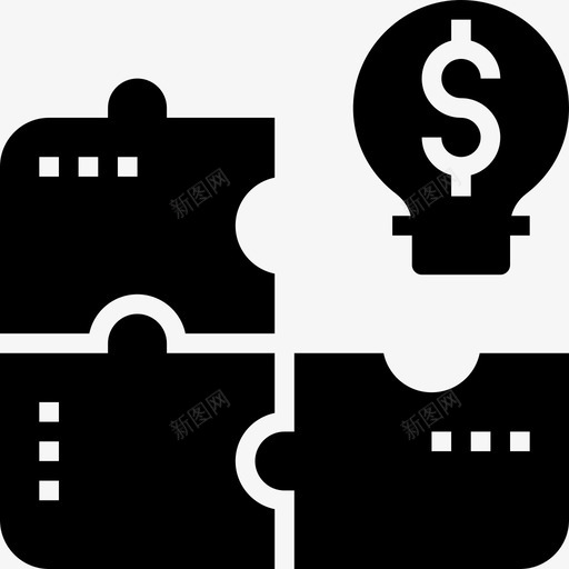 拼图商业战略11字形图标svg_新图网 https://ixintu.com 商业 字形 战略 拼图