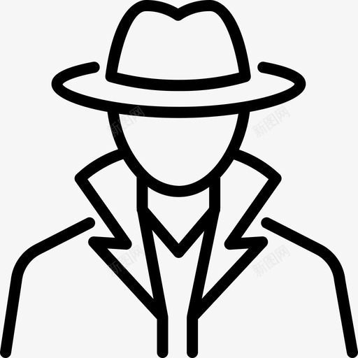 侦探探员犯罪图标svg_新图网 https://ixintu.com 侦探 司法 探员 法律 犯罪 秘密 间谍