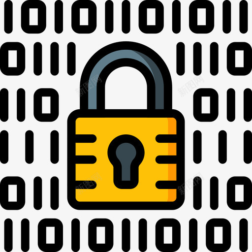 锁网络安全16线性颜色图标svg_新图网 https://ixintu.com 线性 网络安全 颜色
