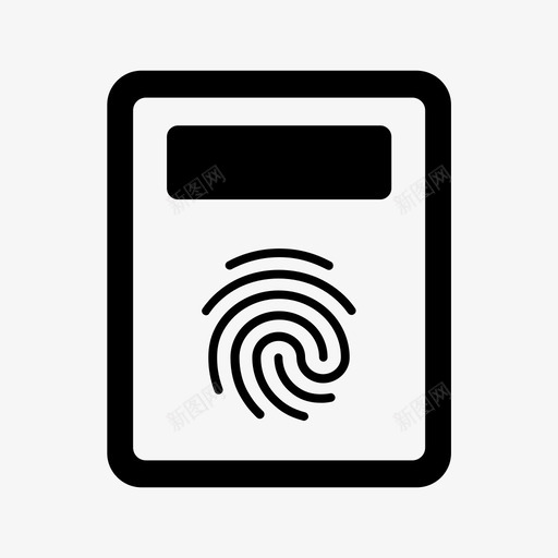 指纹锁svg_新图网 https://ixintu.com 指纹锁