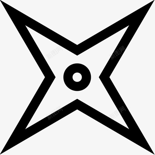 Shuriken忍者25直系图标svg_新图网 https://ixintu.com Shuriken 忍者 直系