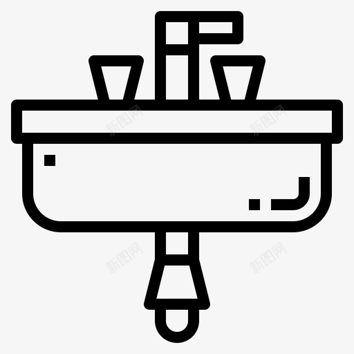 水槽浴室洗衣机图标svg_新图网 https://ixintu.com 水槽 水管 洗衣机 浴室 管工