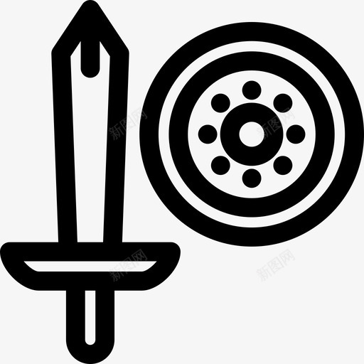 游戏运动剑图标svg_新图网 https://ixintu.com 武器 游戏 运动