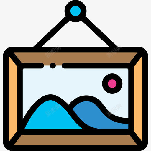 绘画艺术家工作室12线性颜色图标svg_新图网 https://ixintu.com 工作室 线性 绘画 艺术家 颜色