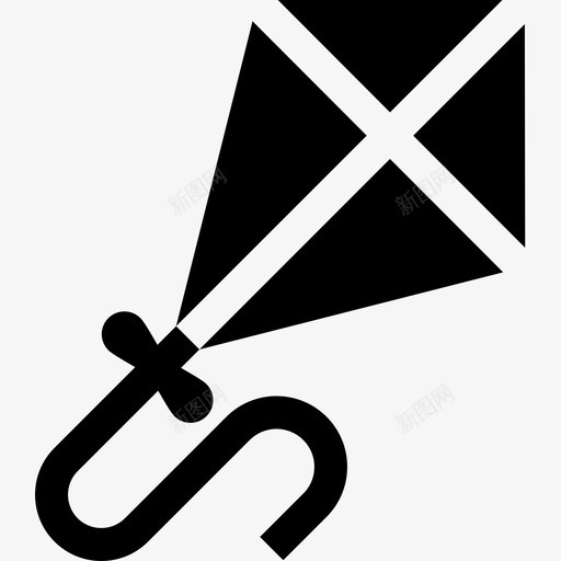 风筝儿童玩具8填充图标svg_新图网 https://ixintu.com 儿童玩具 填充 风筝